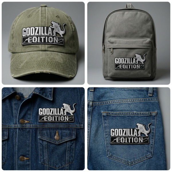 Alternative view of Godzilla Edition Embroidered Iron-On Patch