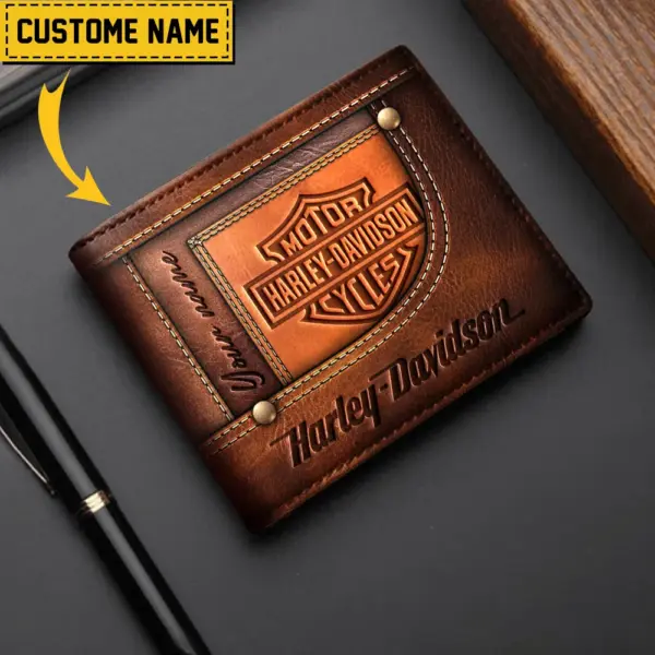 Alternative view of Personalized Harley Davidson Leather Wallet