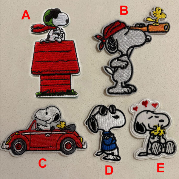 Peanuts Snoopy Embroidered Patches Set