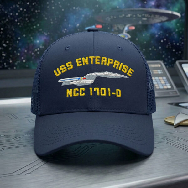 Alternative view of Premium Star Trek U.S.S Enterprise NCC-1701-D Embroidery Cap