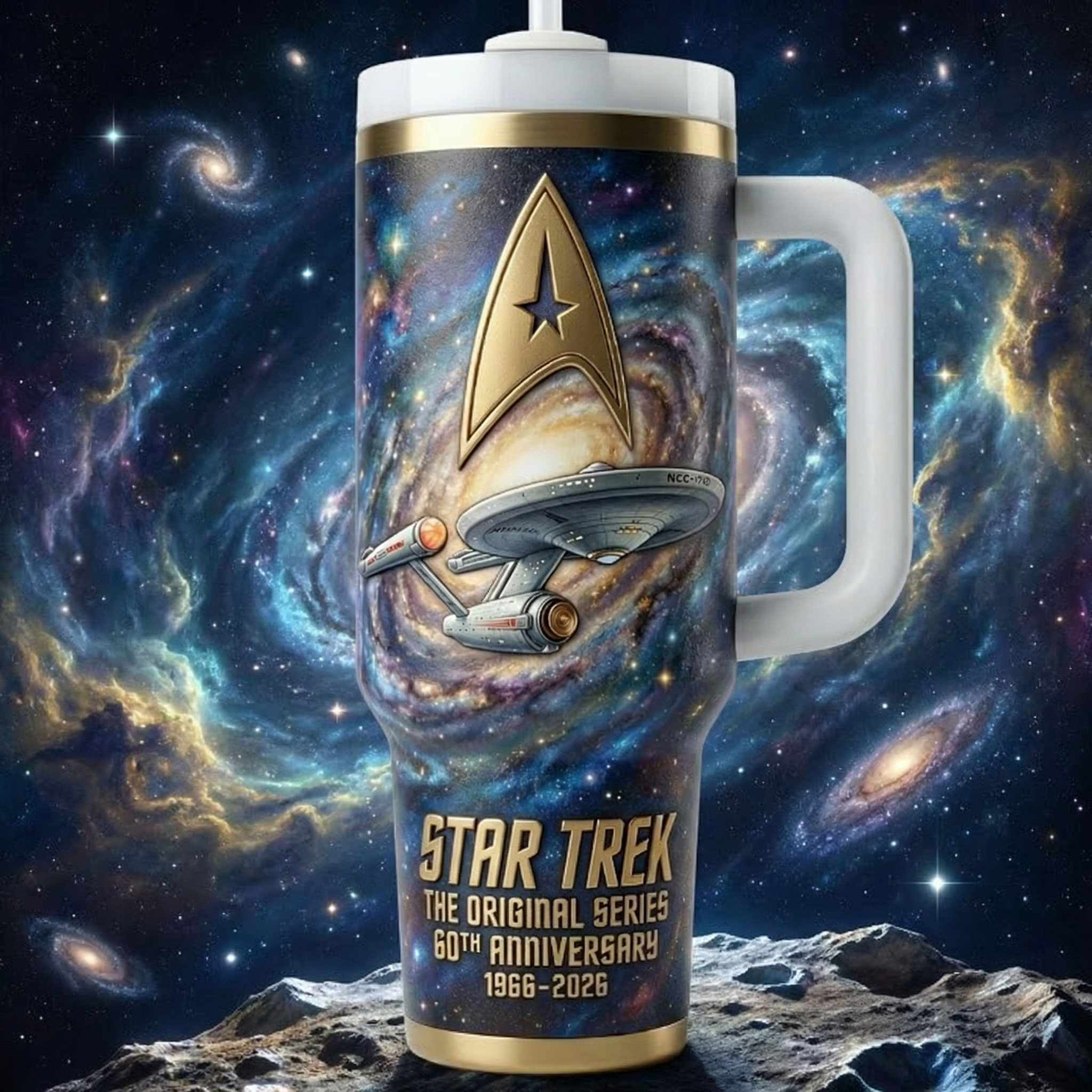 Star Trek 60th Anniversary 40oz Stanley Tumbler -THK126264 - Image 3