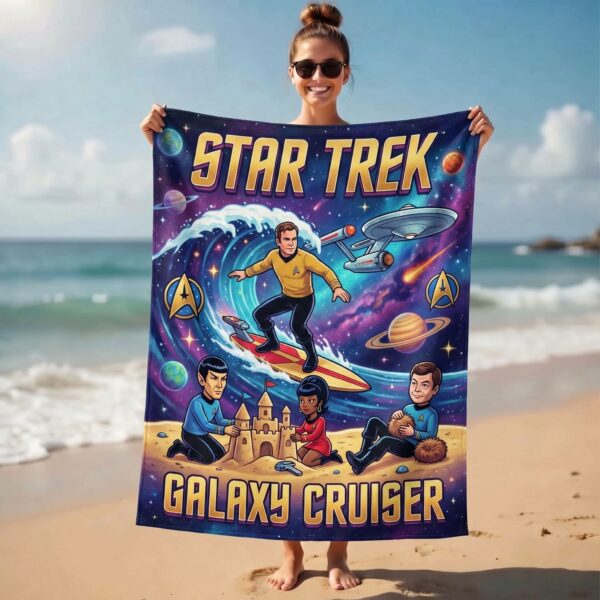 Premium Star Trek Galaxy Cruiser Beach Towel-THK127037