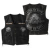 Harley Davidson Sleeveless Leather Jacket - Premium Comfort - THK126059