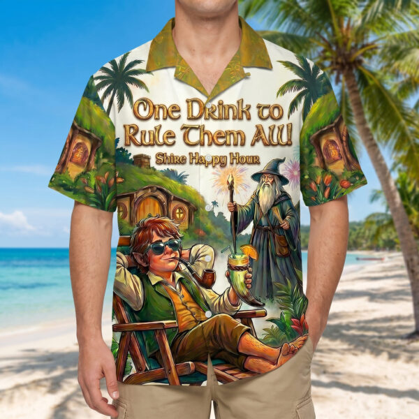 Alternative view of The Lord of the Rings Hawaiian Shirt