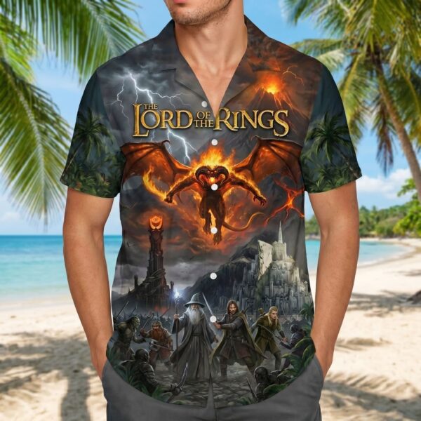 Alternative view of The Lord of the Rings Hawaiian Shirt-THK127277