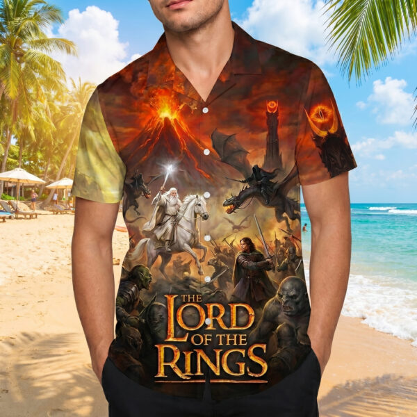 Alternative view of The Lord of the Rings Hawaiian Shirt -THK127289