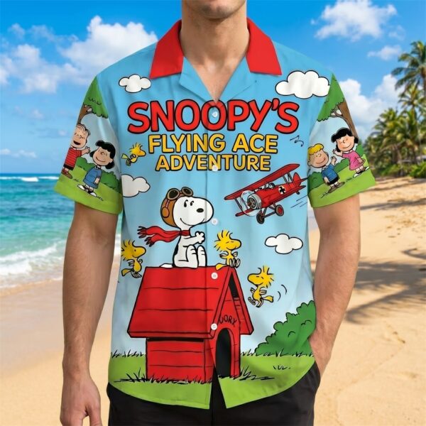 Alternative view of Snoopy Hawaiian Shirt - THK127153