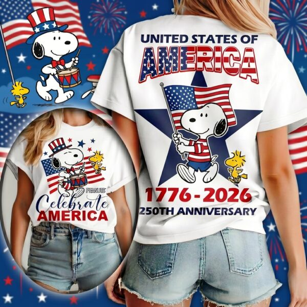 Premium Snoopy 250th Anniversary 3D Shirt-THK126885