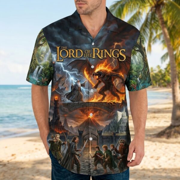 Alternative view of The Lord of the Rings Hawaiian Shirt -THK127301