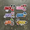Personalized Mickey Friends Embroidered Patches Set