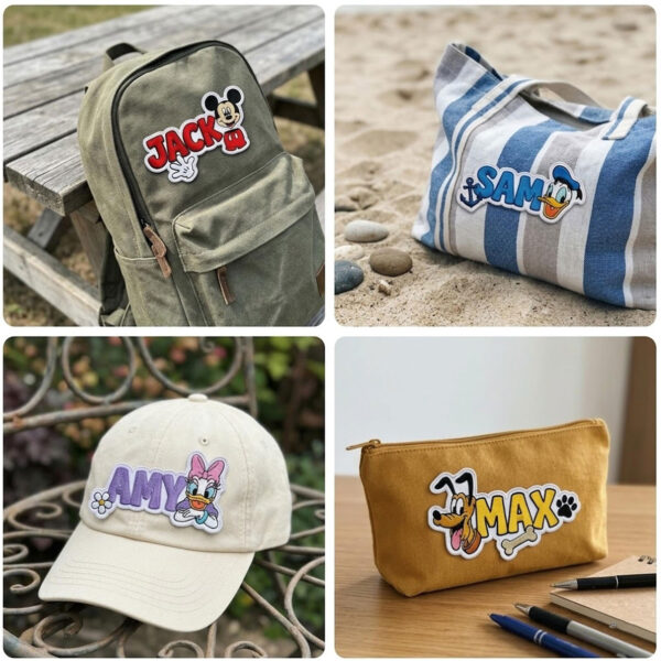 Alternative view of Personalized Mickey Friends Embroidered Patches Set