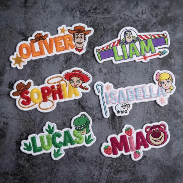 Personalized Toy Story Embroidered Patches Set