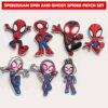 Spiderman Spin and Ghost Spider Embroidered Patches Set
