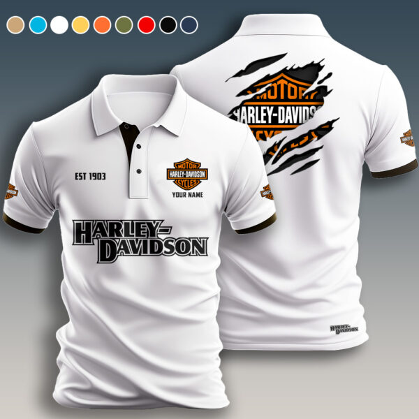Personalized Harley Davidson Polo Shirt