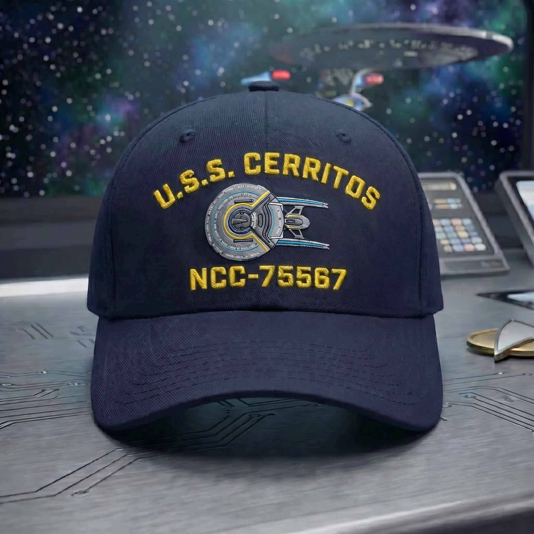 Premium Star Trek U.S.S Cerritos NCC-75567 Embroidery Cap - Image 3