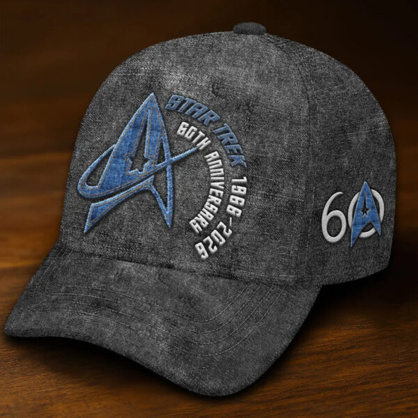Alternative view of Star Trek The Original Series 60th Anniversary Embroidered Wash Cap