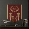 Star Trek Federation Seal & Starship Evolution Wall Banner