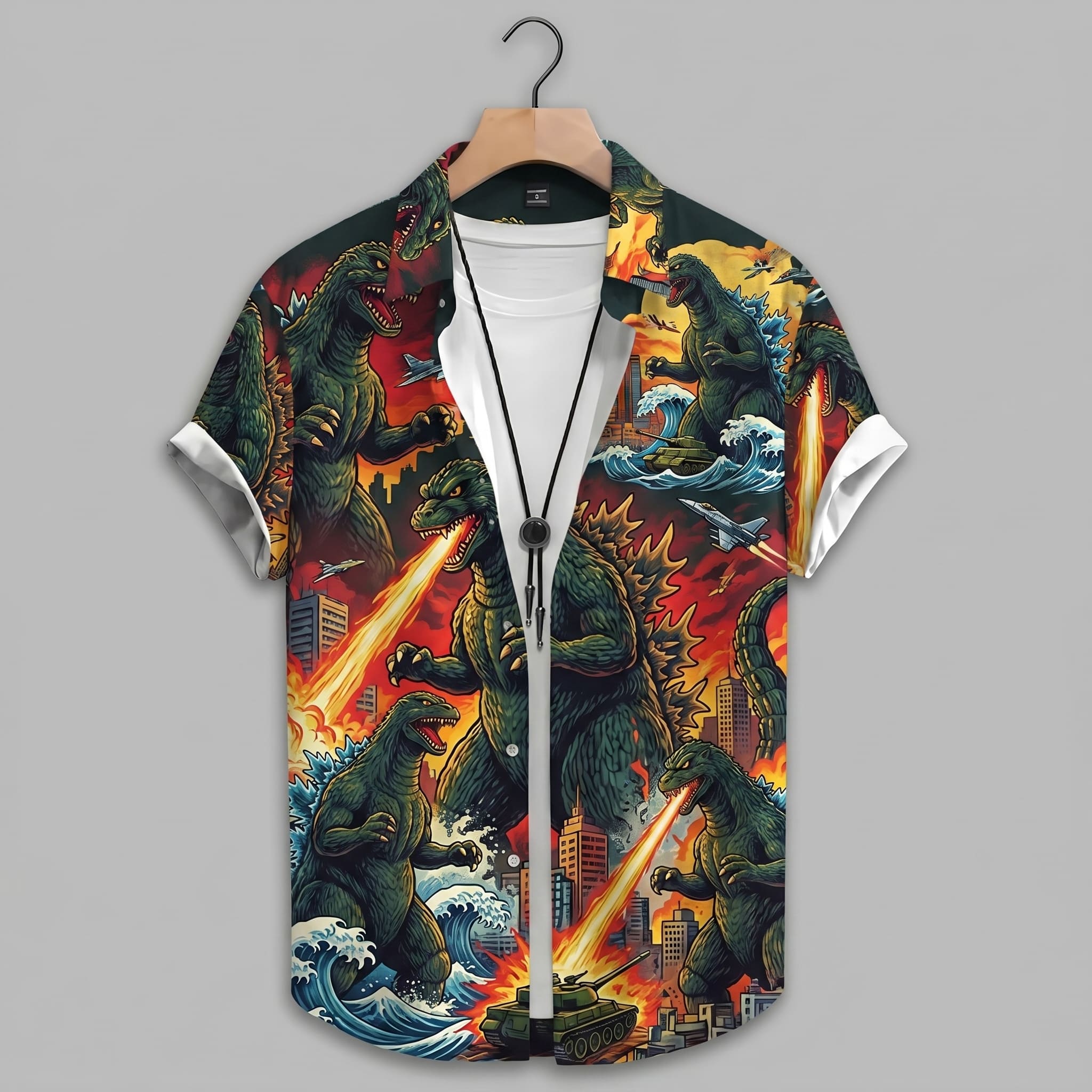 Godzilla Hawaiian Shirt- THK127760