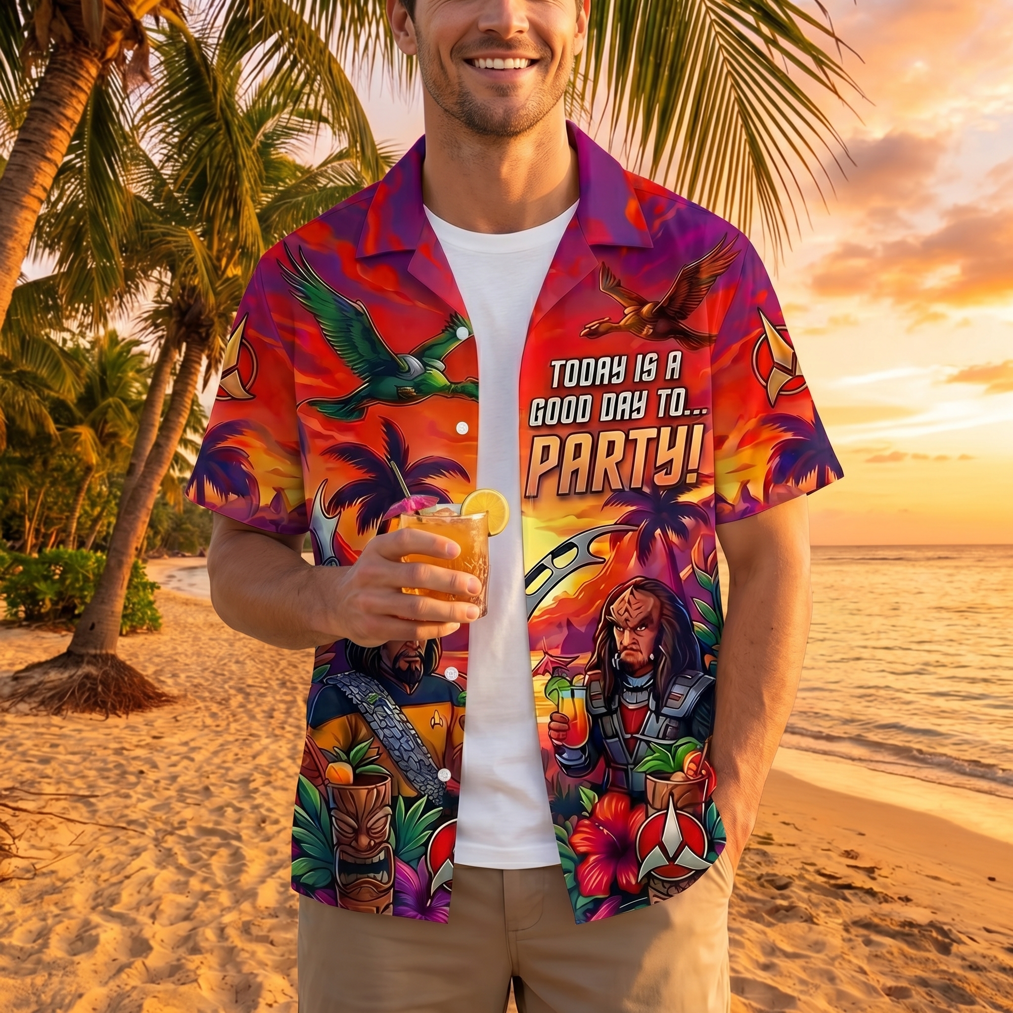 Star Trek Hawaiian Shirt- THK126698 - Image 3