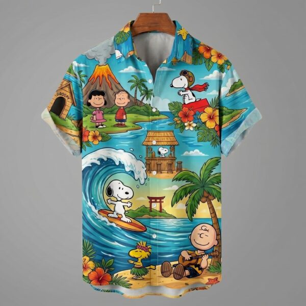 Alternative view of Snoopy Summer Vibes Hawaiian Shirt - THK126786