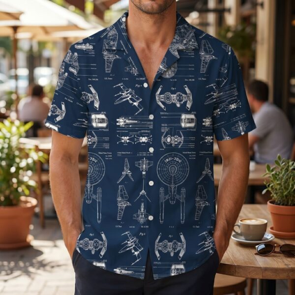 Alternative view of Star Trek Hawaiian Shirt- THK126805