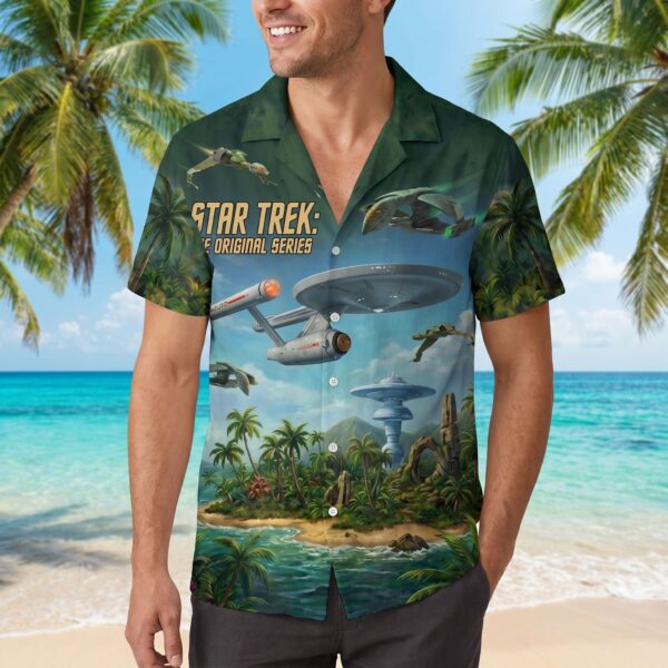 Alternative view of Star Trek Hawaiian Shirt- THK127082