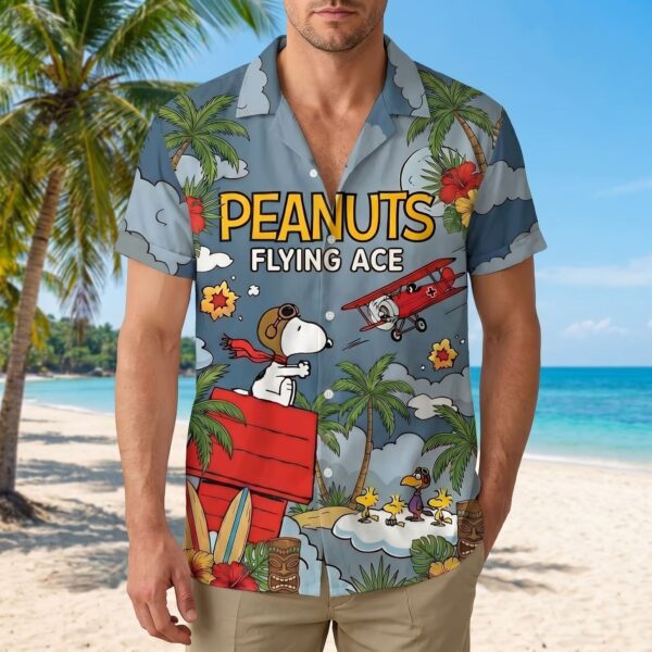 Alternative view of Snoopy Hawaiian Shirt - THK127173