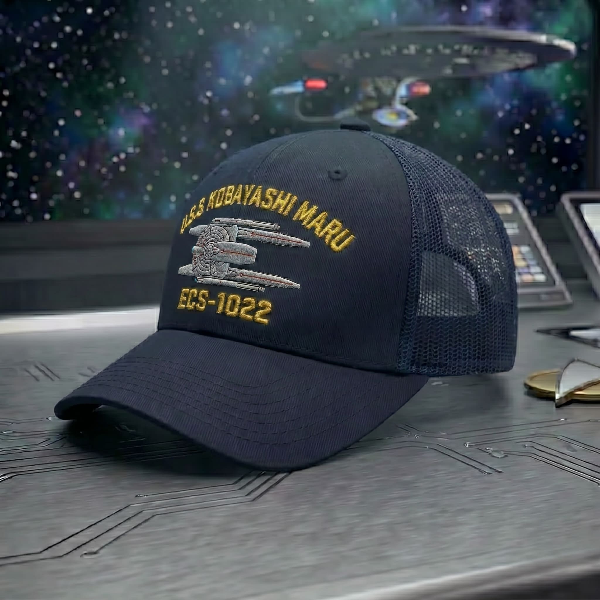 Premium Star Trek U.S.S Kobayashi Maru ECS-1022 Embroidery Cap - Image 2