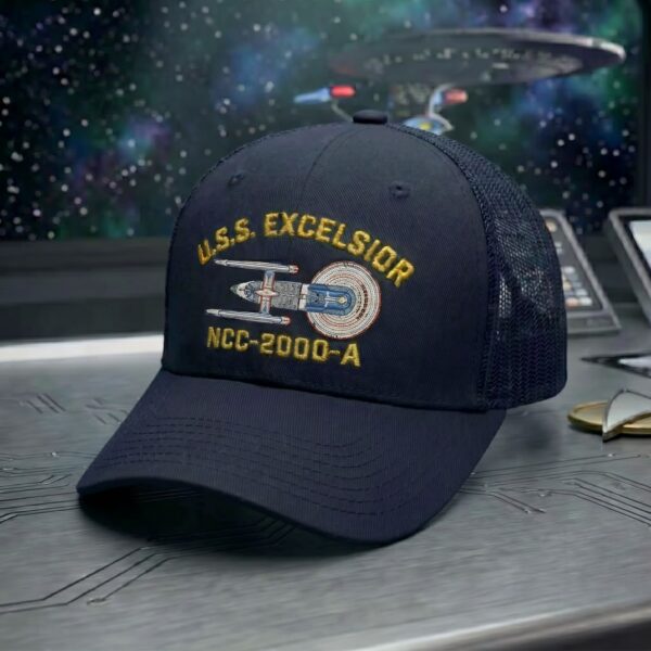 Alternative view of Premium Star Trek U.S.S. Excelsior NCC-2000-A Embroidery Cap