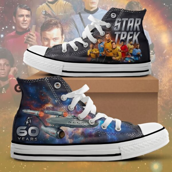 Star Trek 60Th Anniversary High Top Canvas Shoes - THK128208