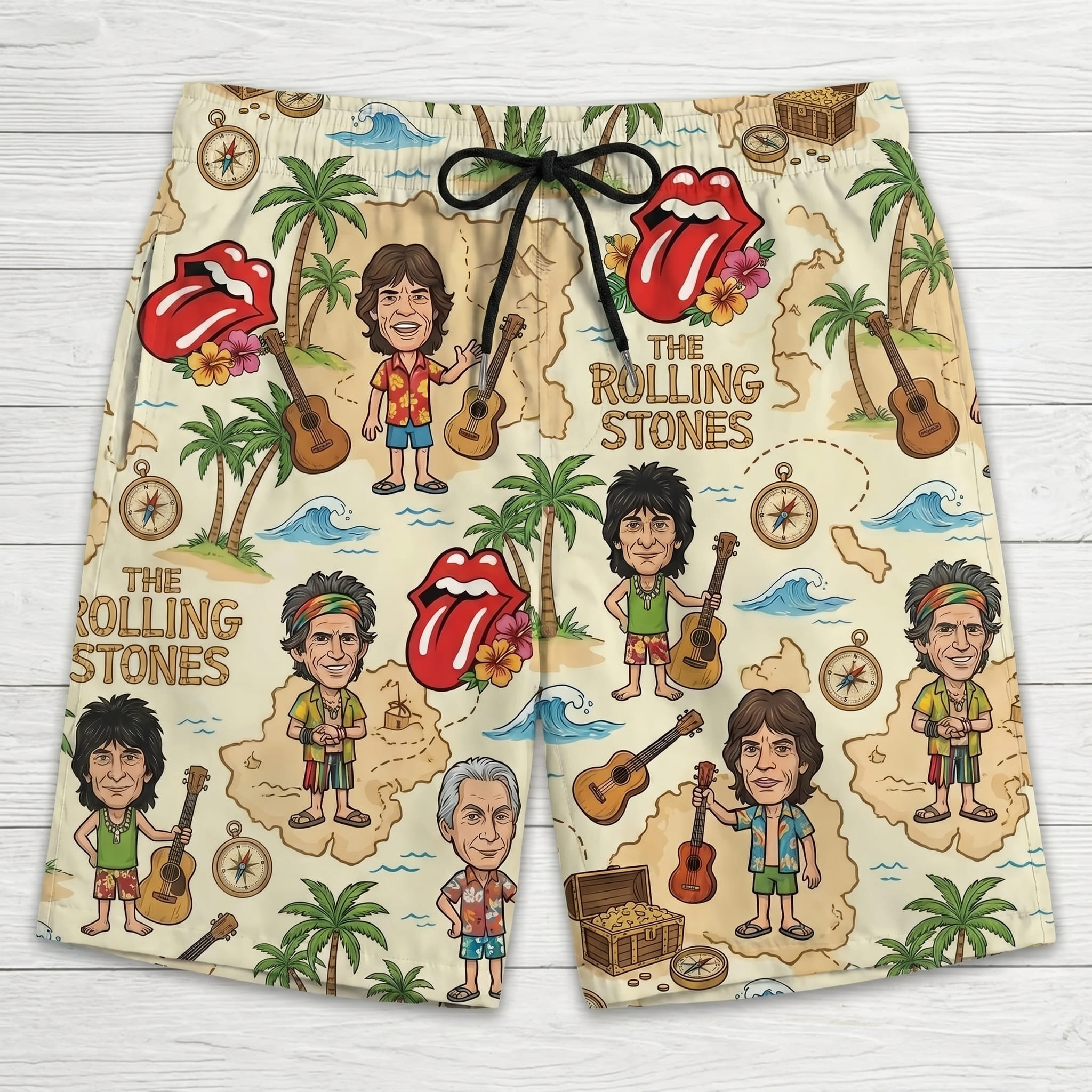 The Rolling Stones Hawaiian Shirt - THK128276 - Image 2