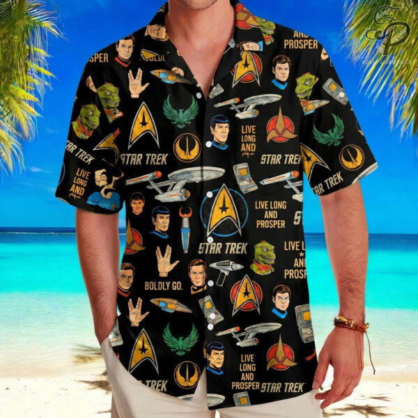 Alternative view of Star Trek Hawaiian Shirt- THK128292