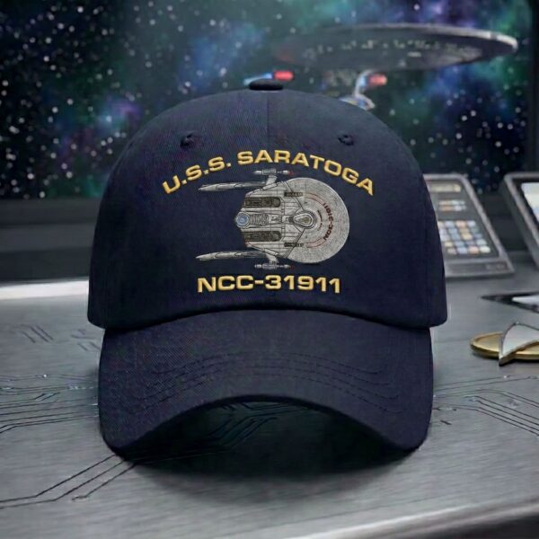 Alternative view of Premium Star Trek U.S.S. Saratoga NCC-31911 Embroidery Cap