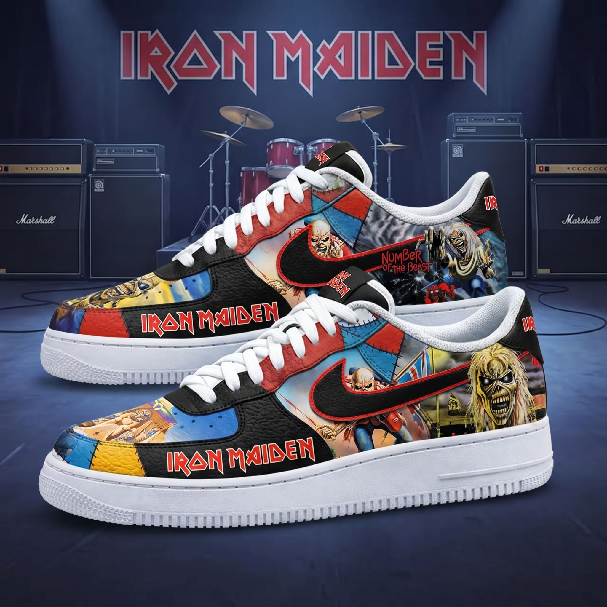 Iron Maiden Air Low-Top Sneakers Shoes-THK129378 - Image 2
