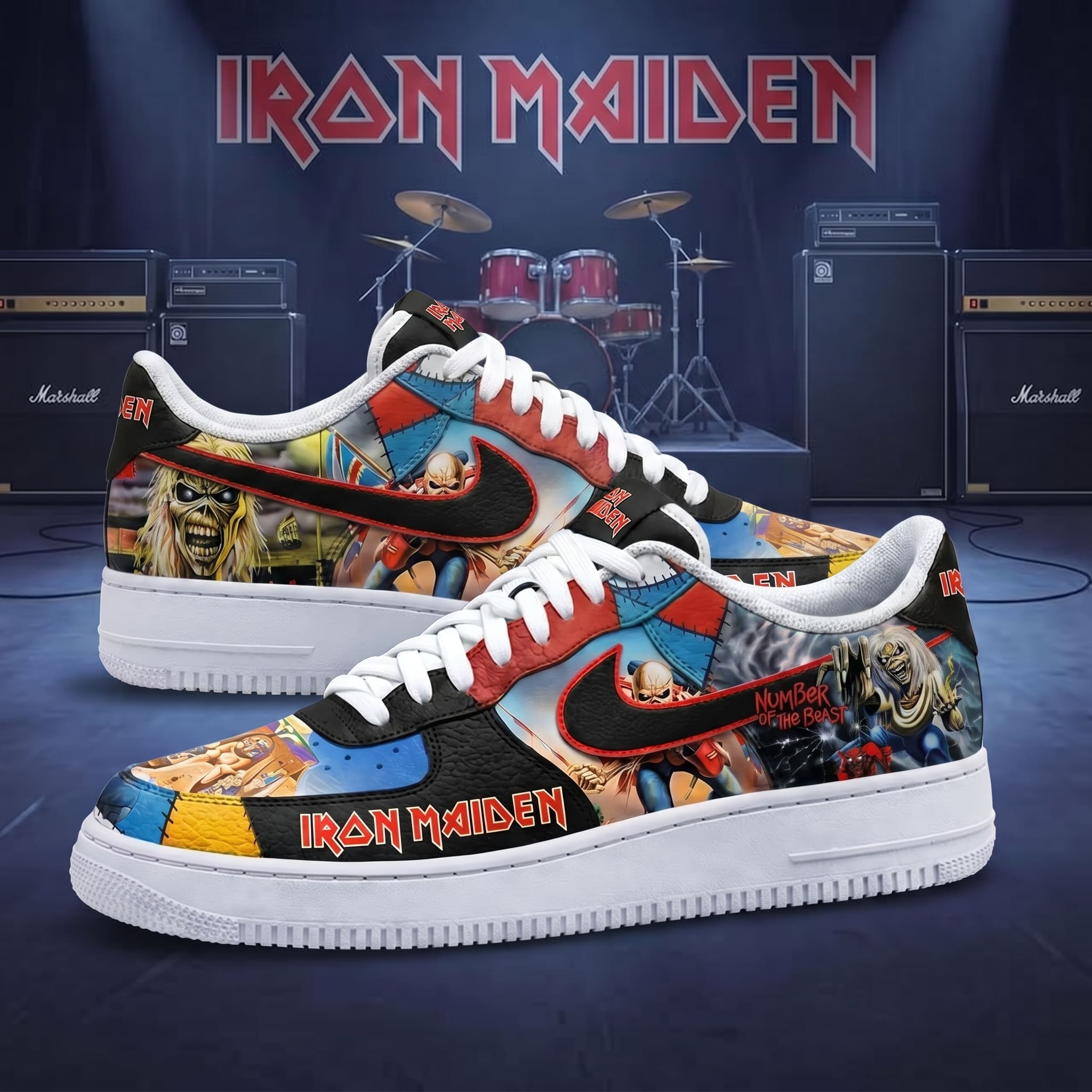 Iron Maiden Air Low-Top Sneakers Shoes-THK129378