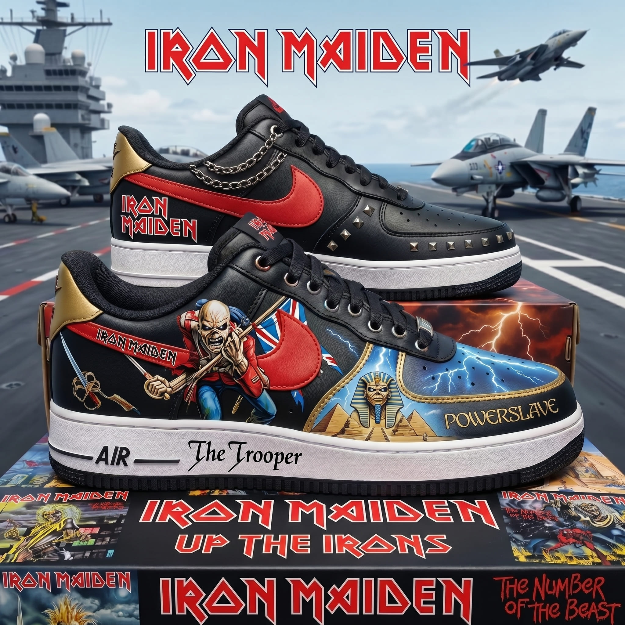 Iron Maiden Air Low-Top Sneakers Shoes-THK129372