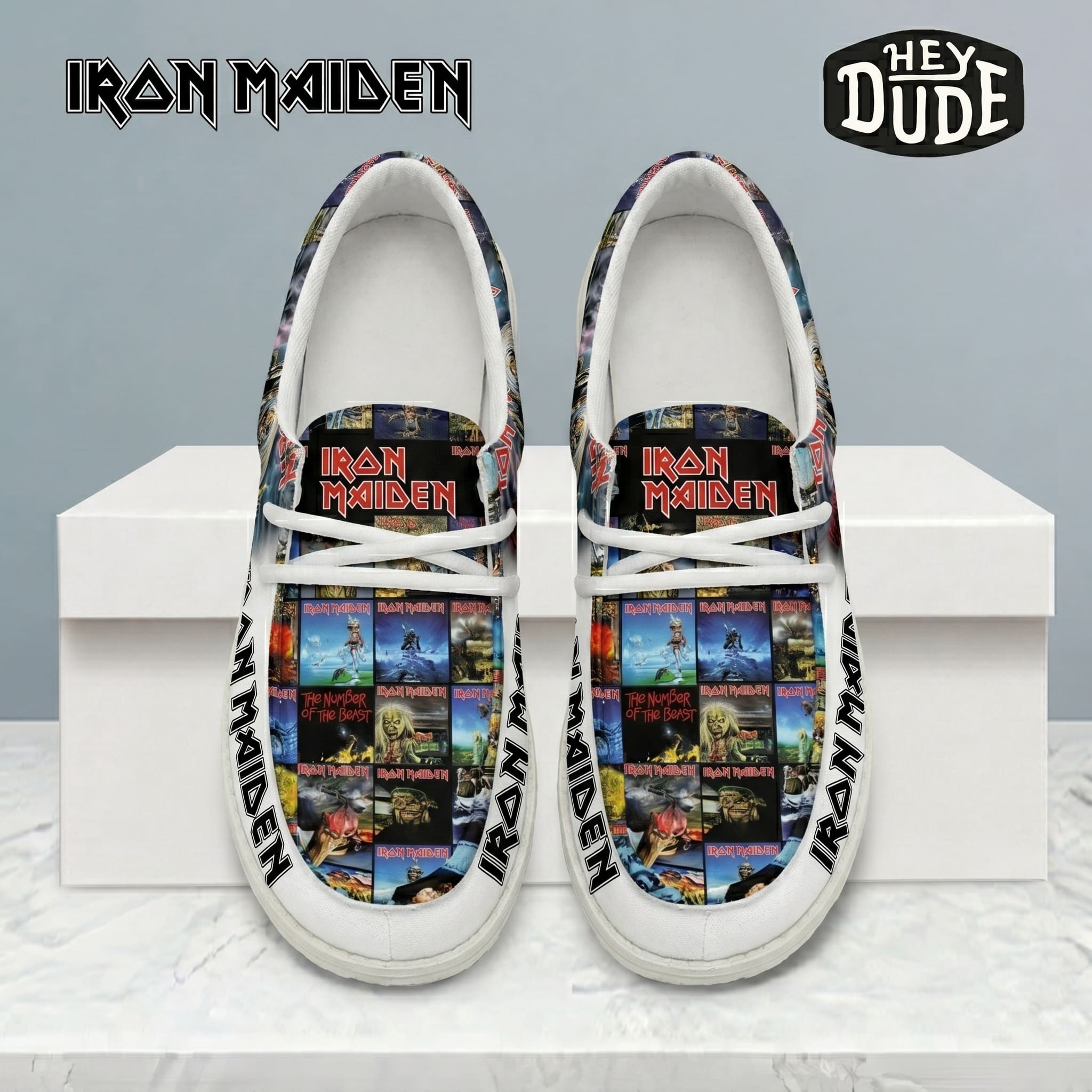 Iron Maiden Hey Dude Shoes-THK128575 - Image 2