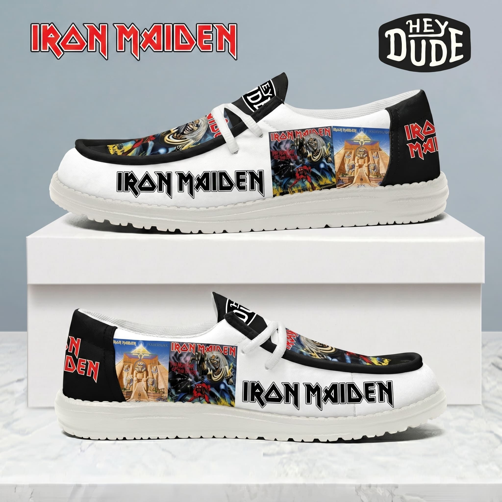 Iron Maiden Hey Dude Shoes-THK128576