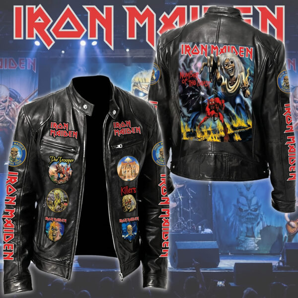 Iron Maiden Motorcycle Leather Jacket -THK129810