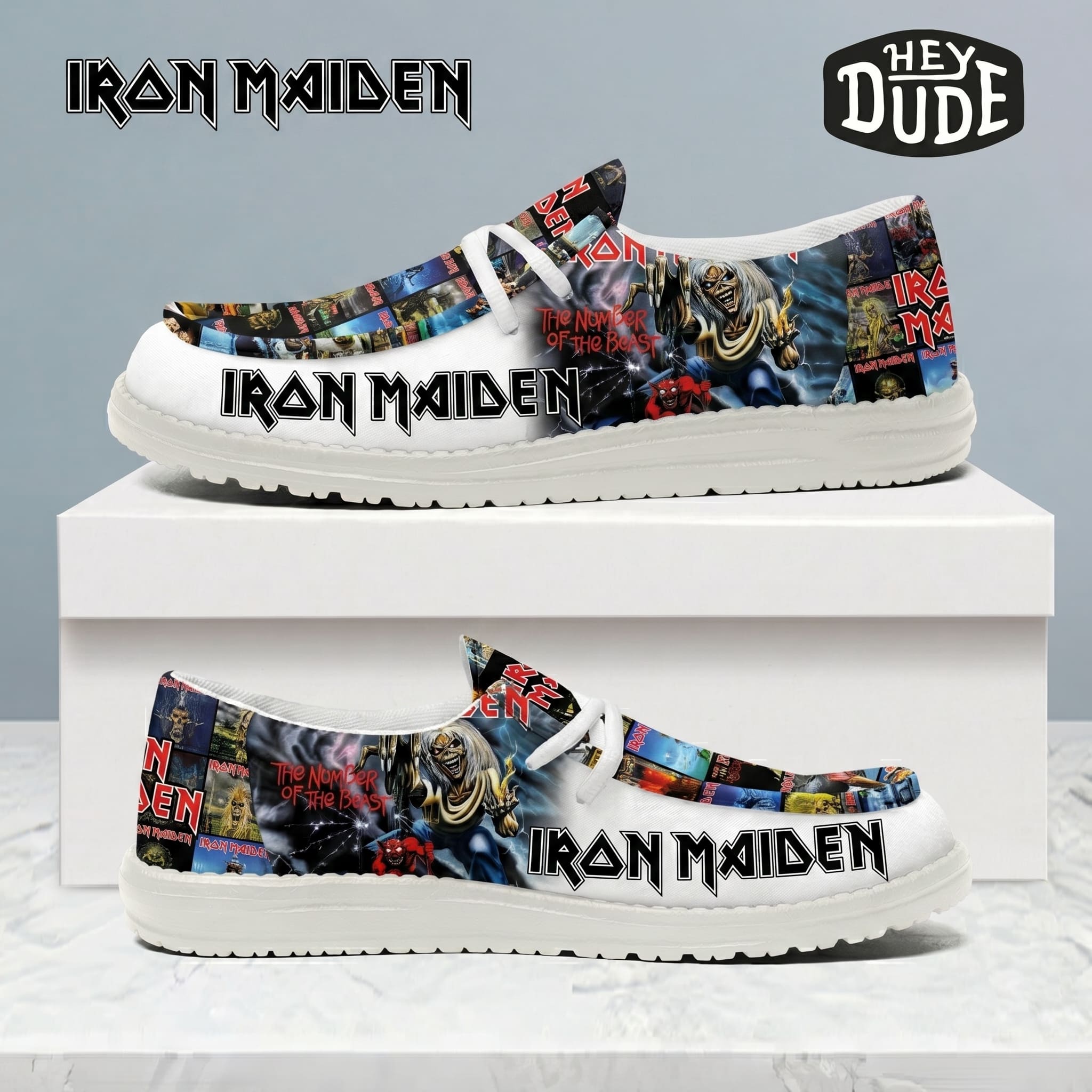 Iron Maiden Hey Dude Shoes-THK128575