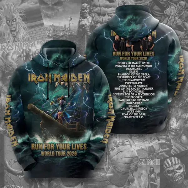 Alternative view of Iron Maiden 2026 World Tour 3D Apparel-THK128711