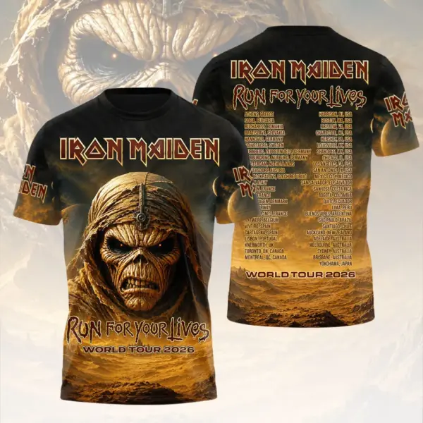 Iron Maiden Tour 2026 3D Apparel - THK129594