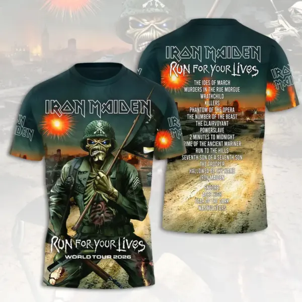 Iron Maiden Tour 2026 3D Apparel - THK129600