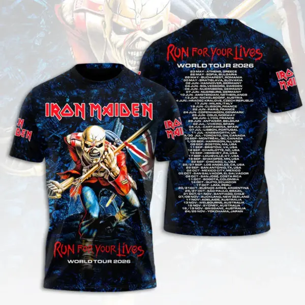 Iron Maiden Tour 2026 3D Apparel - THK129968