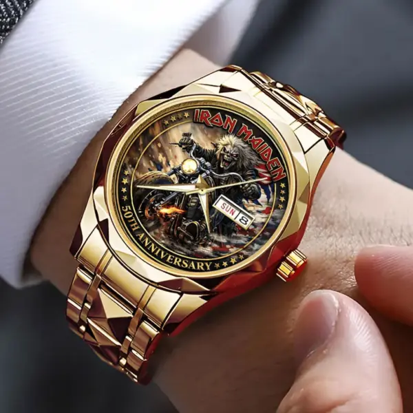Alternative view of Iron Maiden 50th Anniversary Alloy Luxury Quartz Watch-THK129635