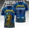 Metallica Tour 2026 3D Apparel - THK129883