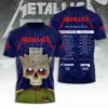 Metallica Tour 2026 3D Apparel - THK129886