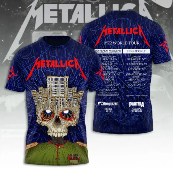Metallica Tour 2026 3D Apparel - THK129886