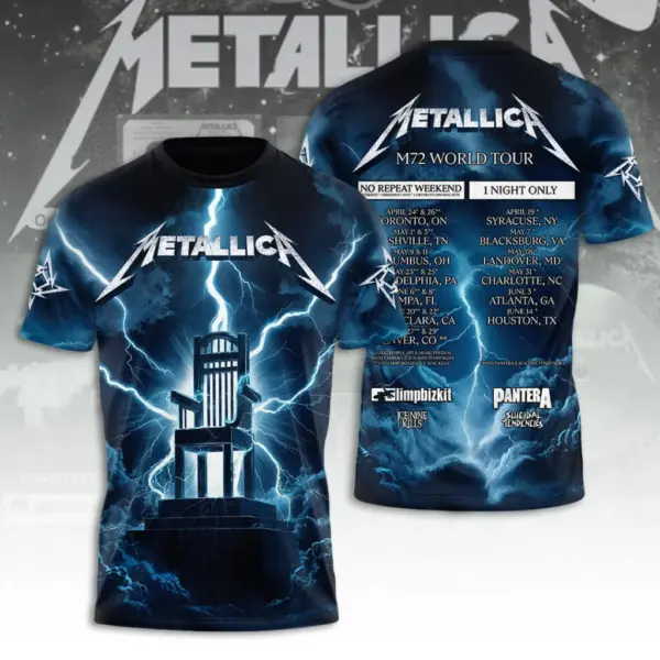 Metallica Tour 2026 3D Apparel - THK129882