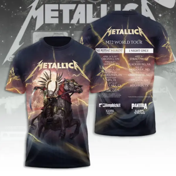 Metallica Tour 2026 3D Apparel - THK129877
